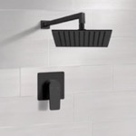 Remer SS43 Matte Black Rain Shower Faucet Set, Rain Shower Head, Shower Faucet